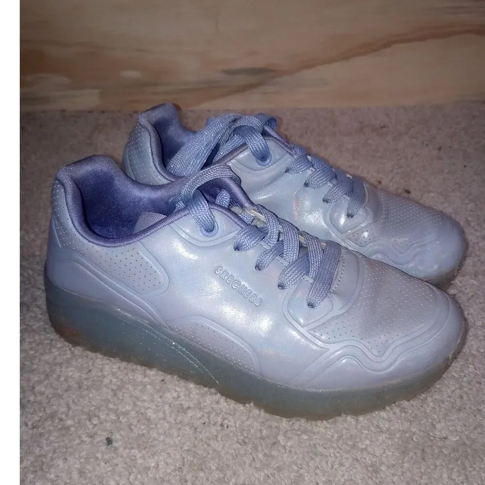 Youth Skechers Lavender Sneakers 2Y Kids Uno Ice 310448L